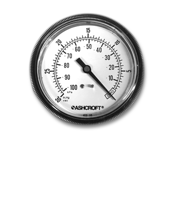 4" Vacuum Gauge | Ashcroft Vacuum Gauge
